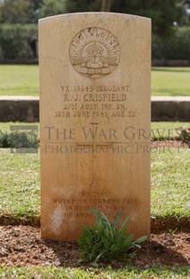 BEIRUT WAR CEMETERY - CRISFIELD, RAYMOND JOHN